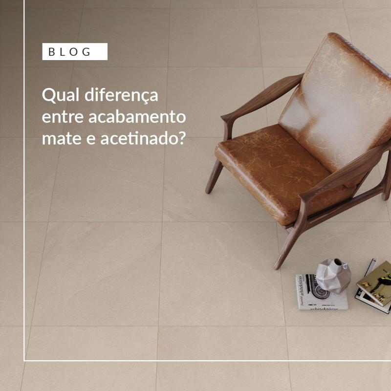 Qual diferença entre acabamento acetinado e matte?