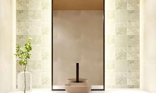 Banheiro com Capri Agave 20x20cm